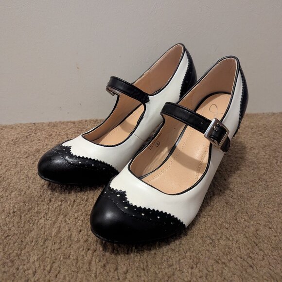 J.Abrams Mary Jane Oxford Pumps - Picture 3 of 4